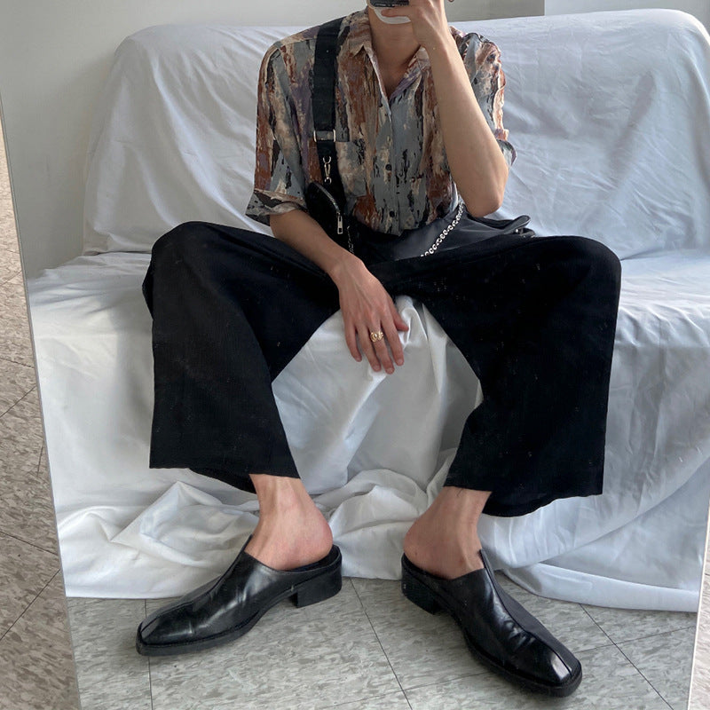 Loose Quarter Sleeve Shirt Korean Version