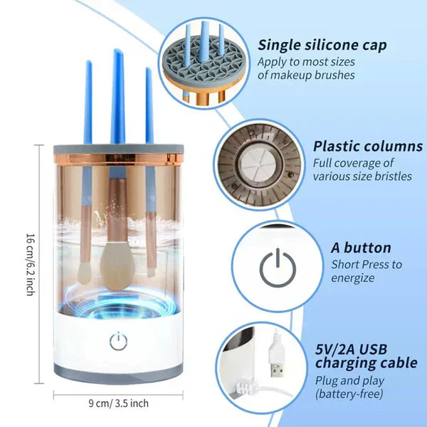 NoorAura™ Makeup Brush Cleaner – منظف فرش المكياج