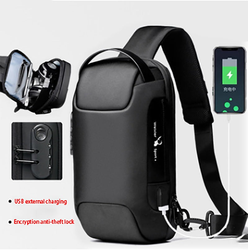 UrbanGuard™ Anti-Theft Crossbody Bag - Waterproof USB Travel Sling