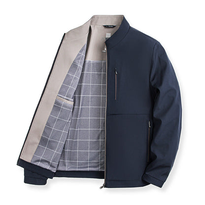 Men's Solid Color Jacket High-grade Trendy Casual