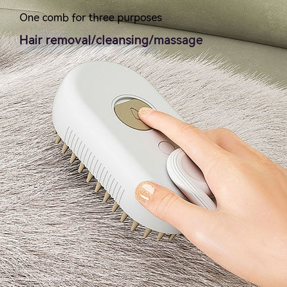 Luxendray™ SteamCare Pro – 3-in-1 Smart Pet Grooming Brush