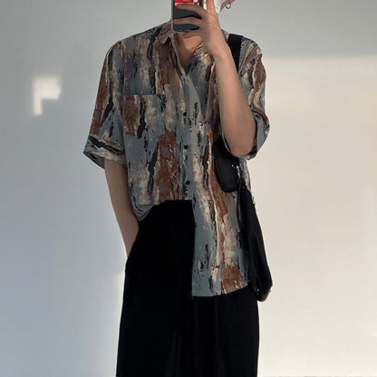 Loose Quarter Sleeve Shirt Korean Version